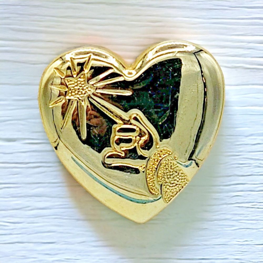 Disney Brooch Vintage The Variety Club Mickey Mouse Arm & Wand Gold Tone Pin